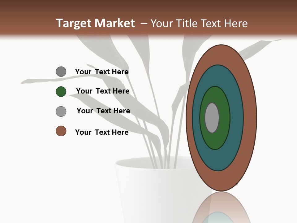 Aspidistra Elatior Aspidistra White PowerPoint Template