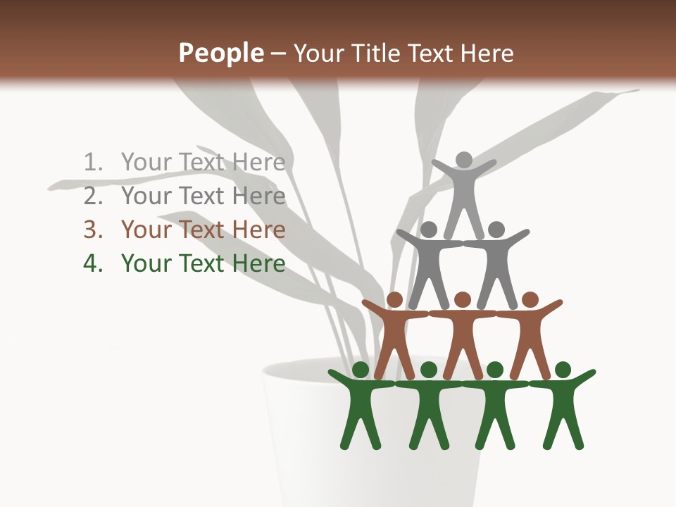 Aspidistra Elatior Aspidistra White PowerPoint Template