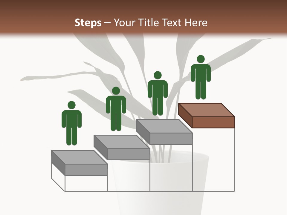 Aspidistra Elatior Aspidistra White PowerPoint Template