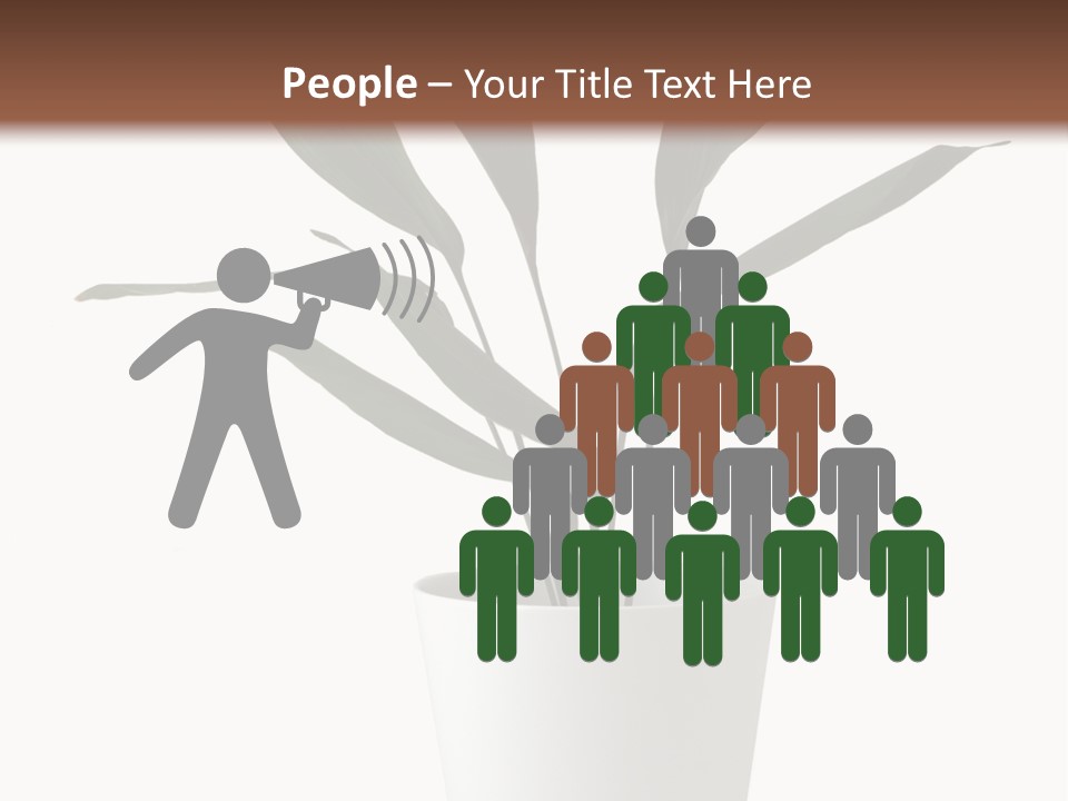 Aspidistra Elatior Aspidistra White PowerPoint Template