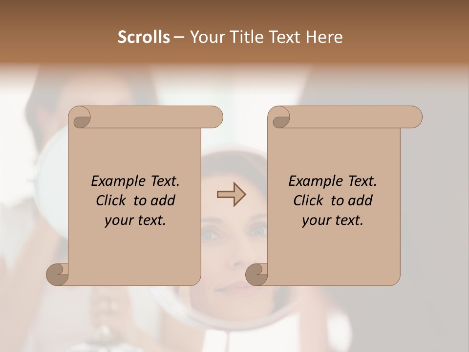 House Floral Cat PowerPoint Template