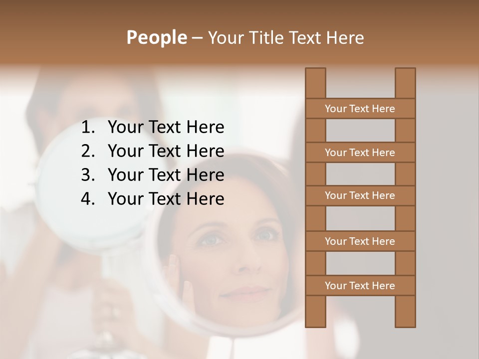 House Floral Cat PowerPoint Template