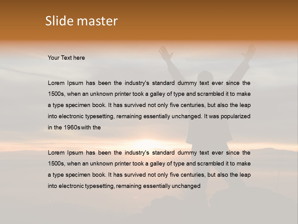 Tranquility Achievement Peace PowerPoint Template