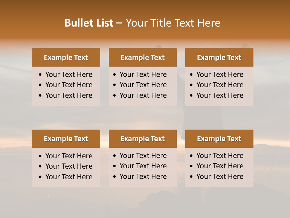 Tranquility Achievement Peace PowerPoint Template