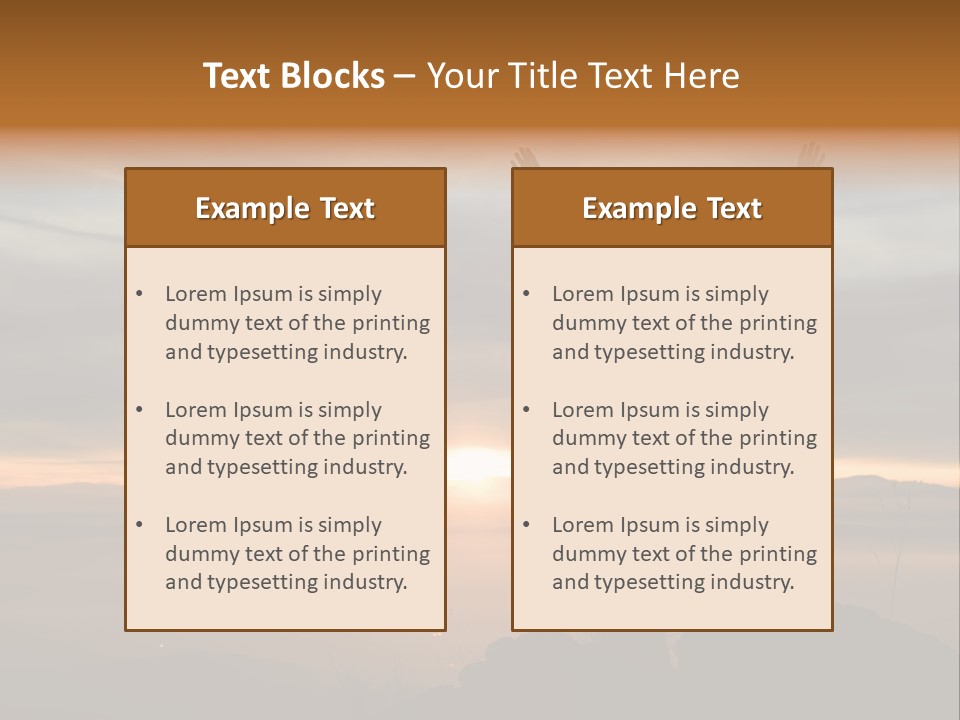 Tranquility Achievement Peace PowerPoint Template