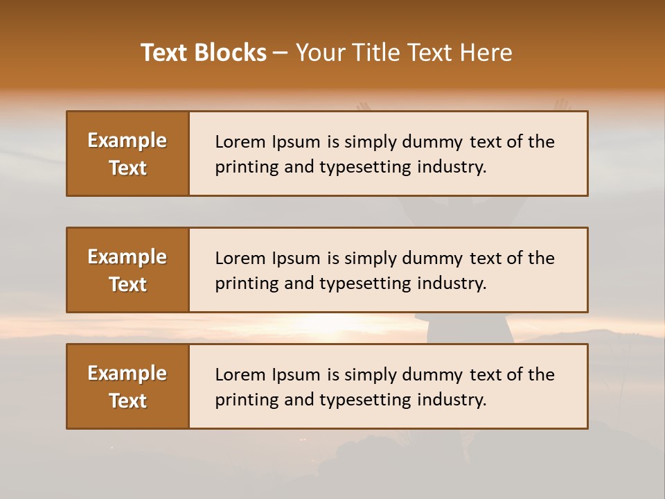 Tranquility Achievement Peace PowerPoint Template