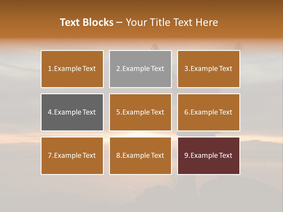 Tranquility Achievement Peace PowerPoint Template