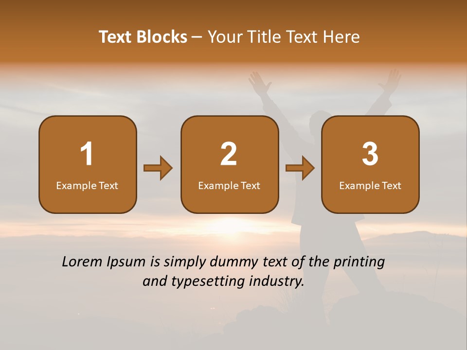 Tranquility Achievement Peace PowerPoint Template