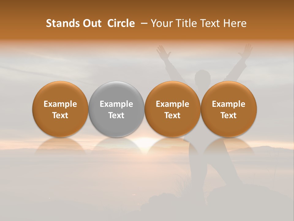 Tranquility Achievement Peace PowerPoint Template