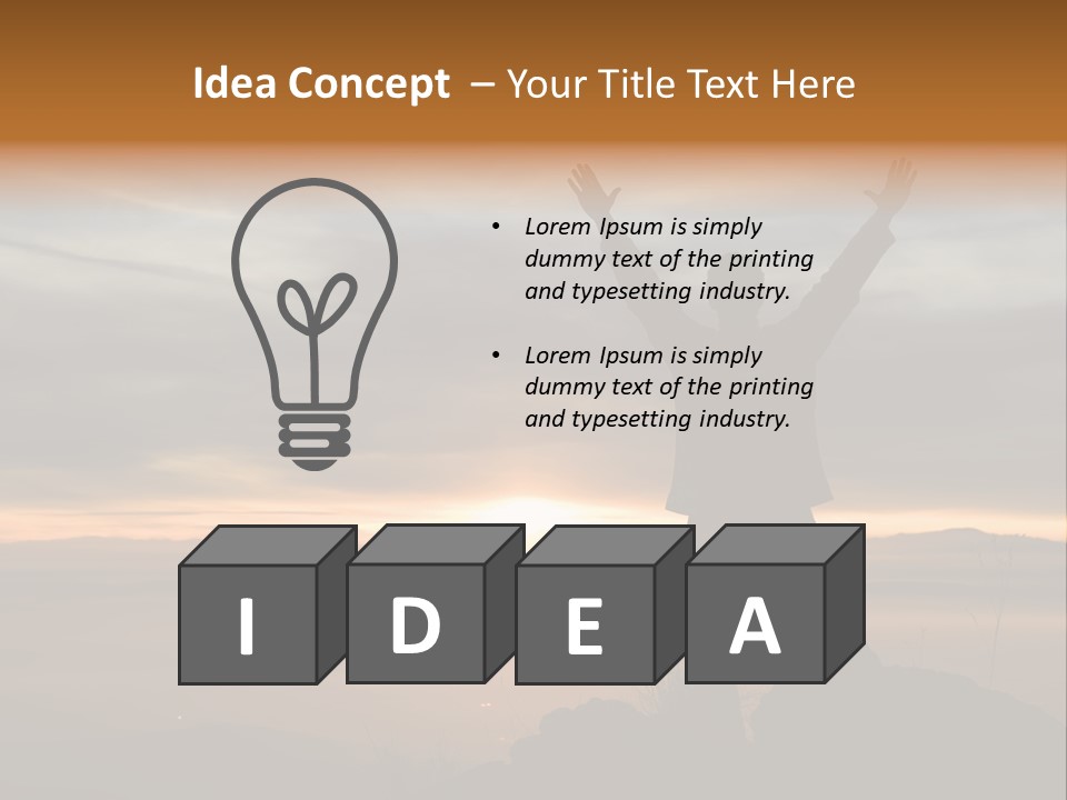 Tranquility Achievement Peace PowerPoint Template