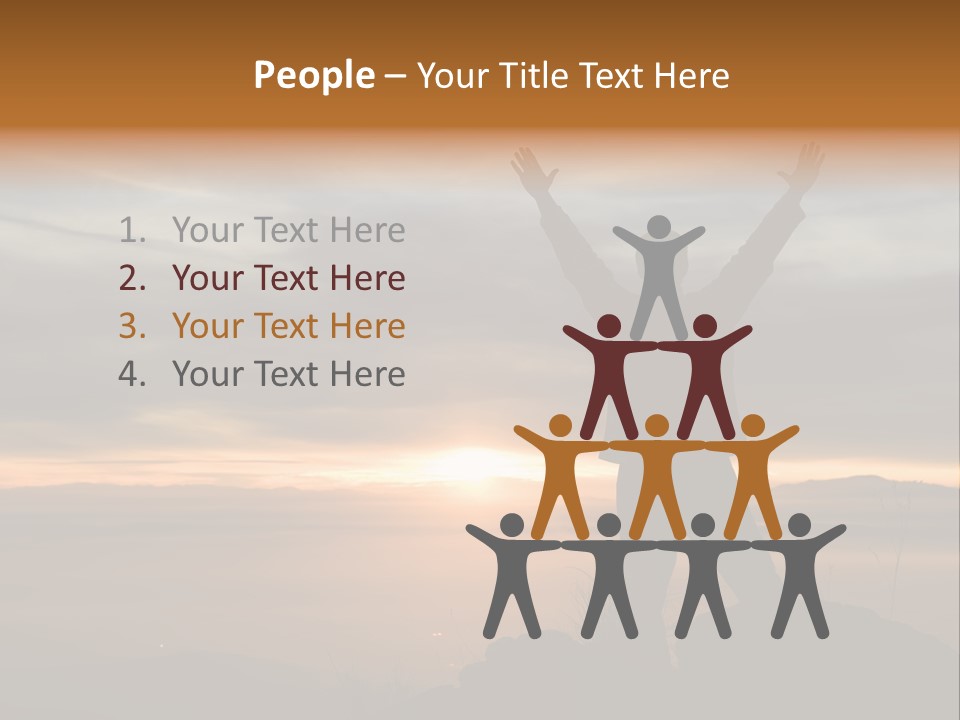 Tranquility Achievement Peace PowerPoint Template