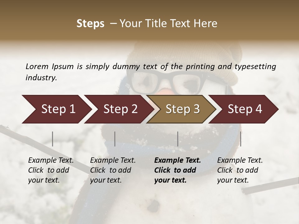 Smile Glasses Cheerful PowerPoint Template