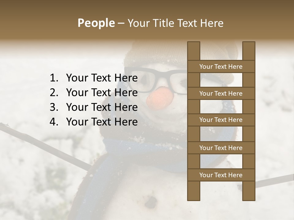 Smile Glasses Cheerful PowerPoint Template