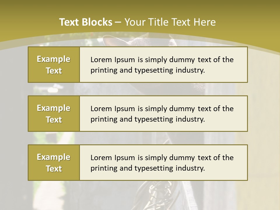 House Floral Cat PowerPoint Template
