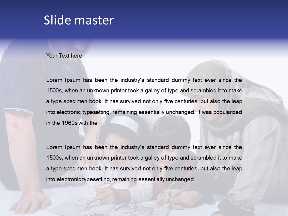 Mother Girl Creativity PowerPoint Template