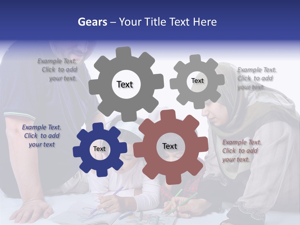 Mother Girl Creativity PowerPoint Template