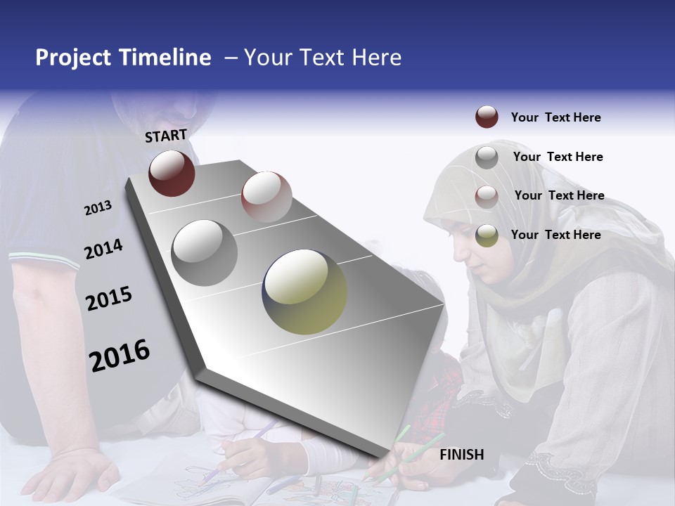 Mother Girl Creativity PowerPoint Template