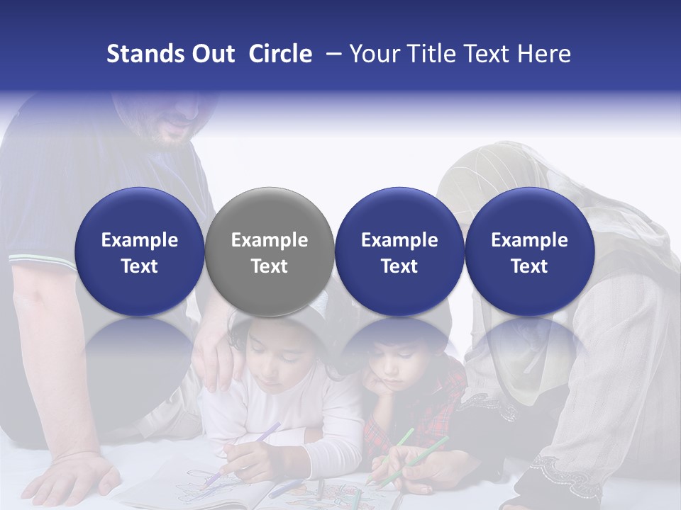 Mother Girl Creativity PowerPoint Template