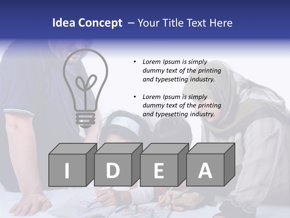 Mother Girl Creativity PowerPoint Template