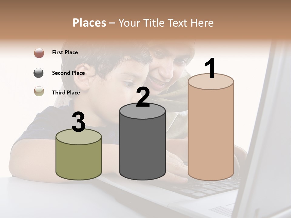 Internet Portrait School PowerPoint Template