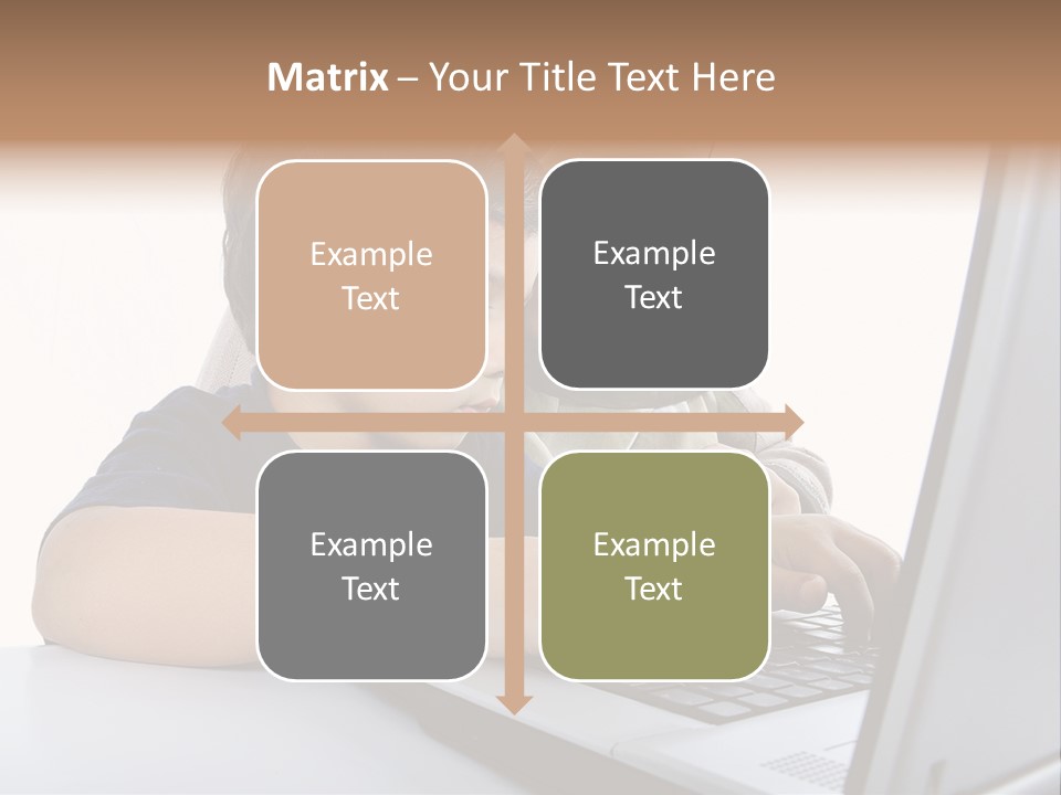 Internet Portrait School PowerPoint Template