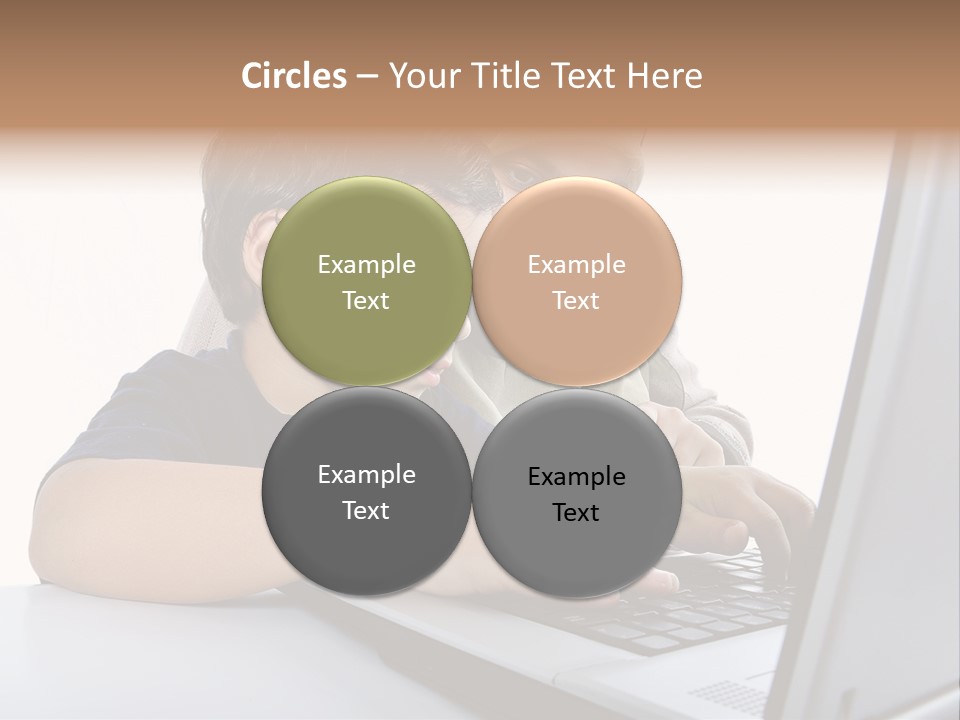 Internet Portrait School PowerPoint Template