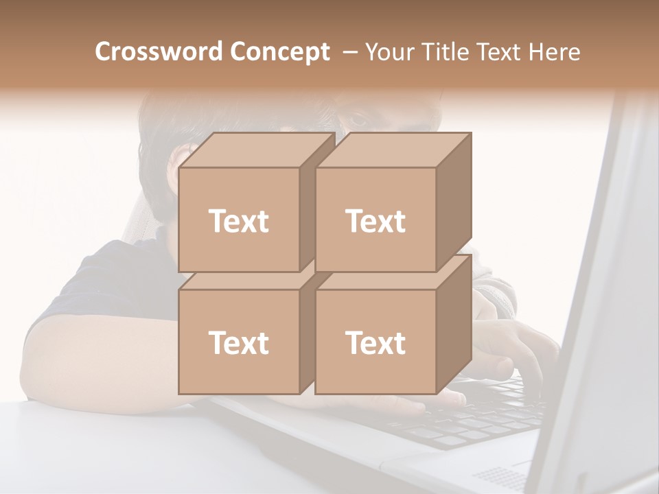 Internet Portrait School PowerPoint Template