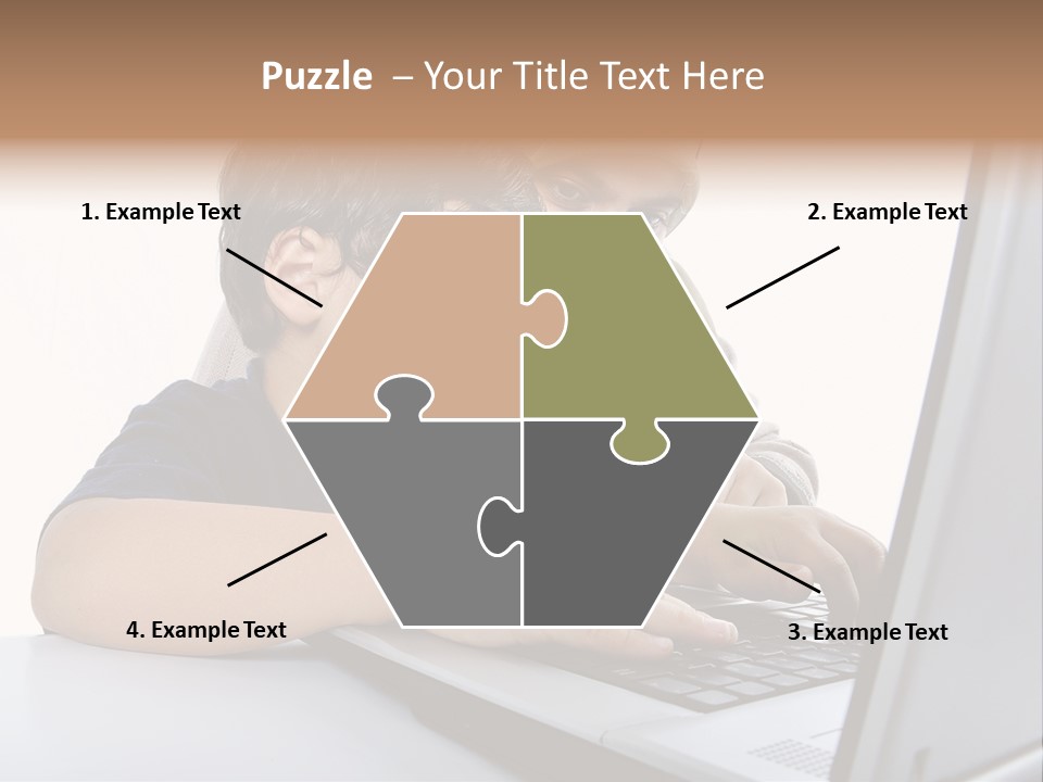 Internet Portrait School PowerPoint Template