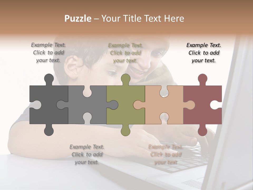 Internet Portrait School PowerPoint Template