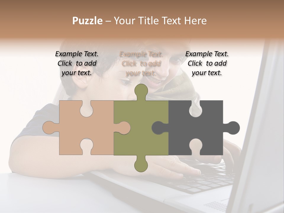 Internet Portrait School PowerPoint Template