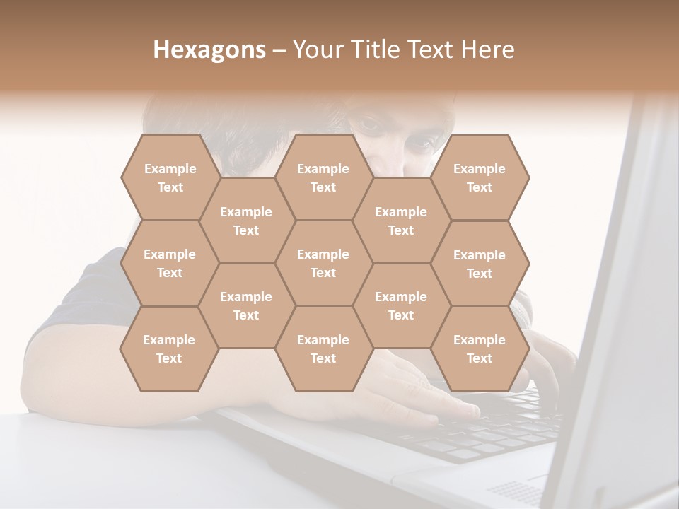 Internet Portrait School PowerPoint Template