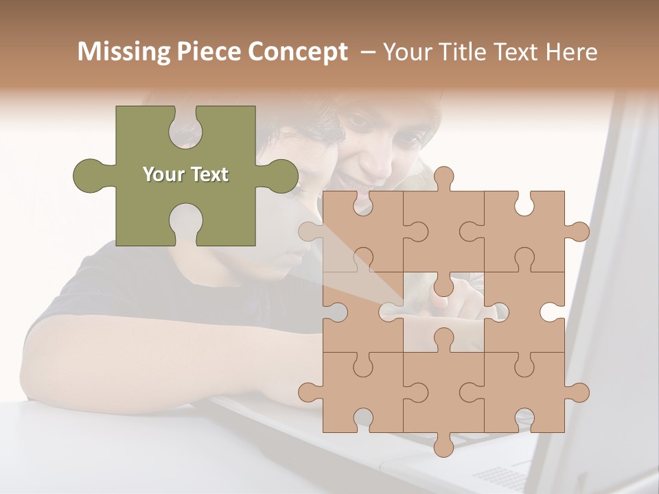 Internet Portrait School PowerPoint Template