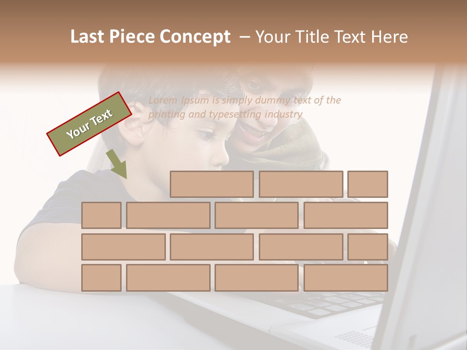 Internet Portrait School PowerPoint Template