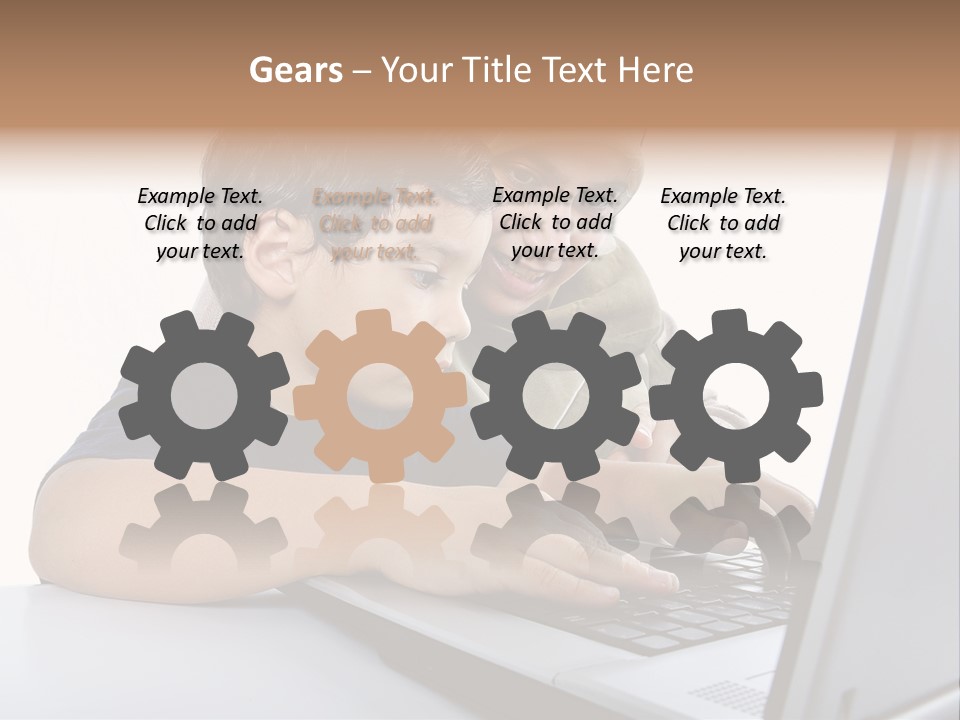 Internet Portrait School PowerPoint Template