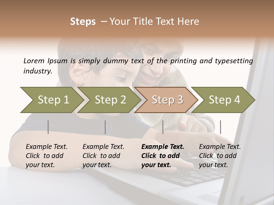 Internet Portrait School PowerPoint Template