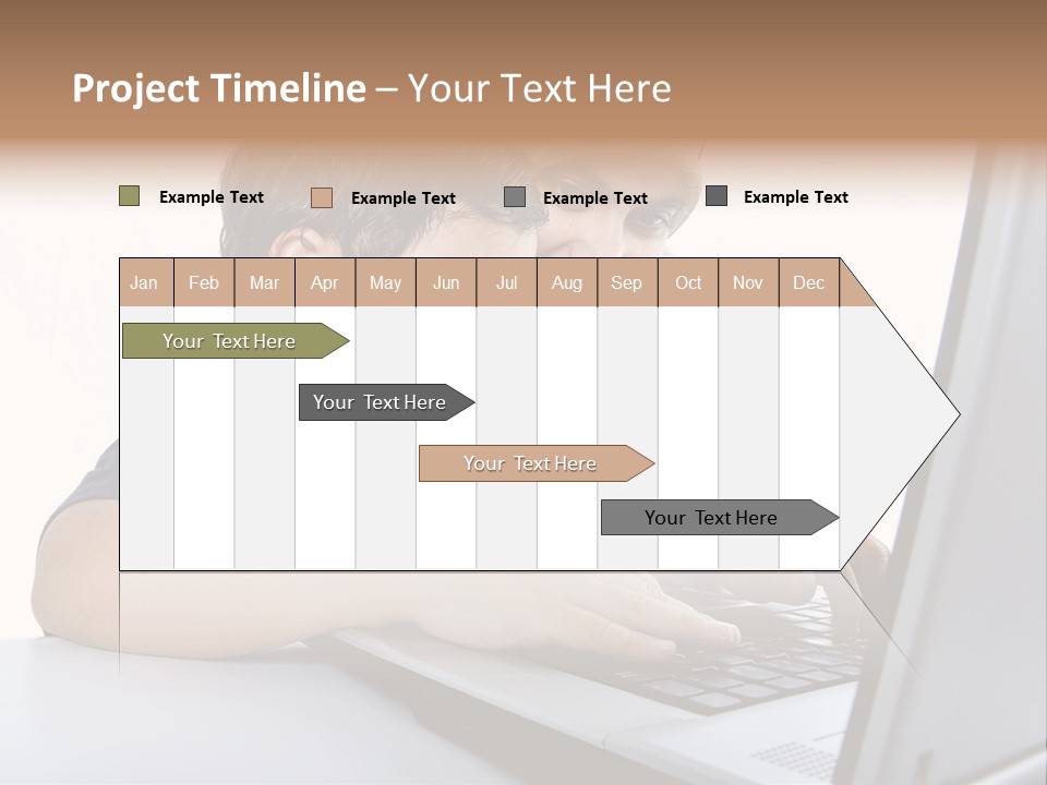 Internet Portrait School PowerPoint Template