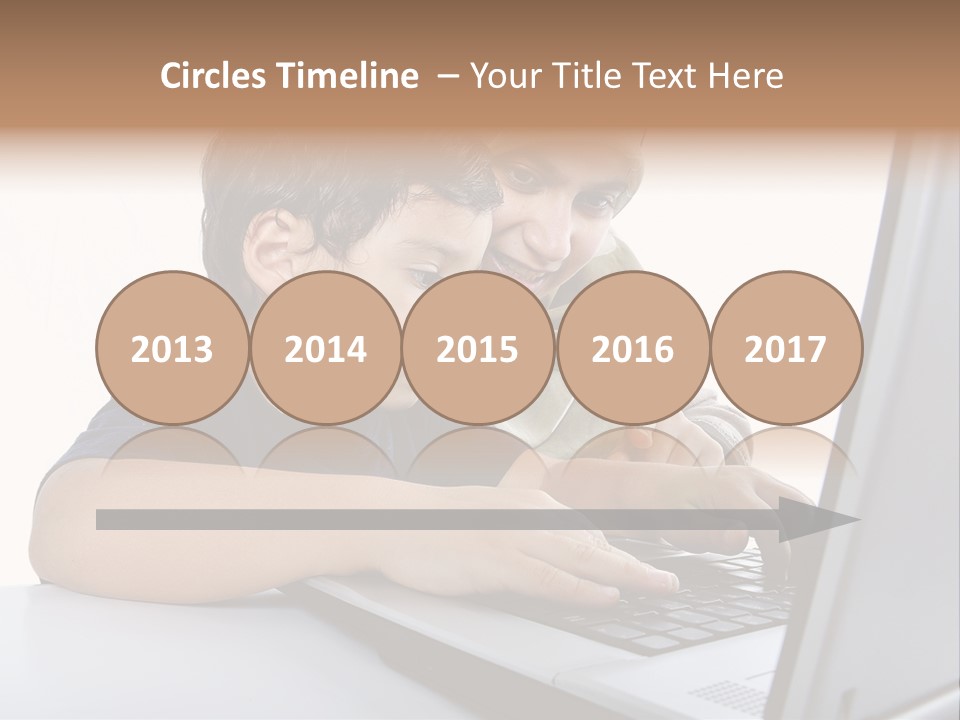 Internet Portrait School PowerPoint Template