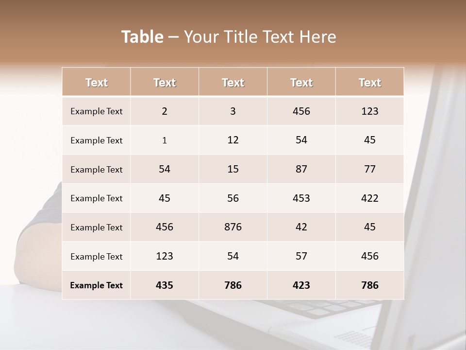 Internet Portrait School PowerPoint Template