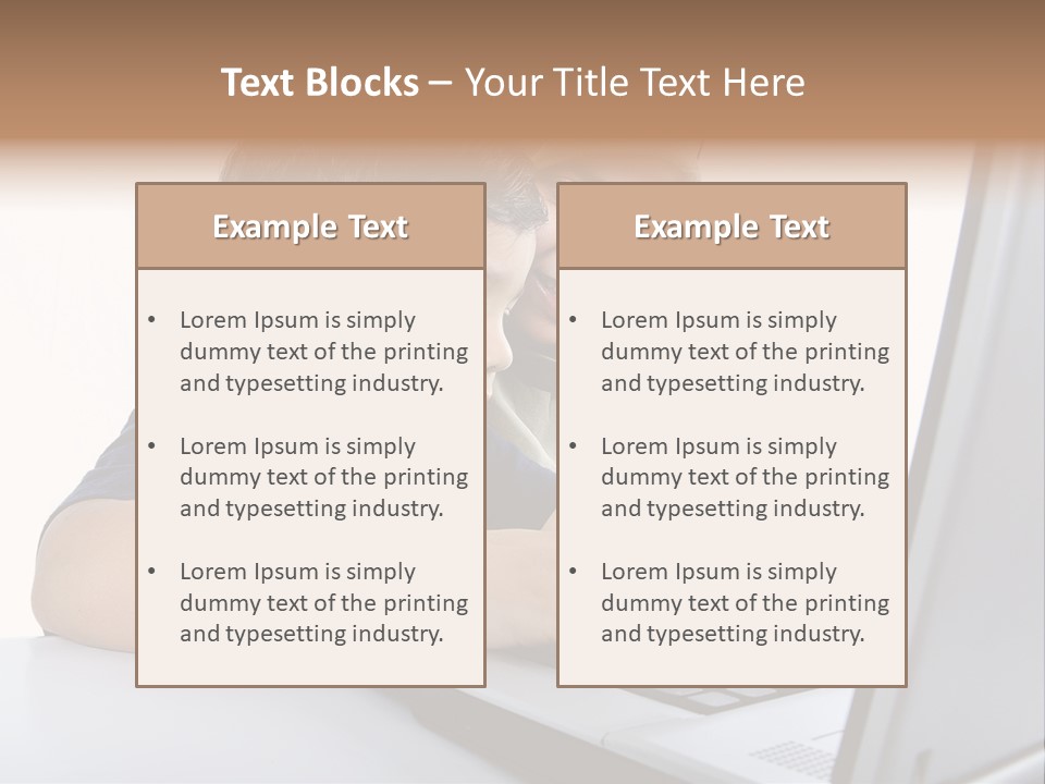 Internet Portrait School PowerPoint Template
