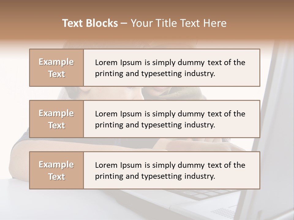 Internet Portrait School PowerPoint Template