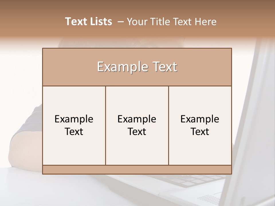 Internet Portrait School PowerPoint Template
