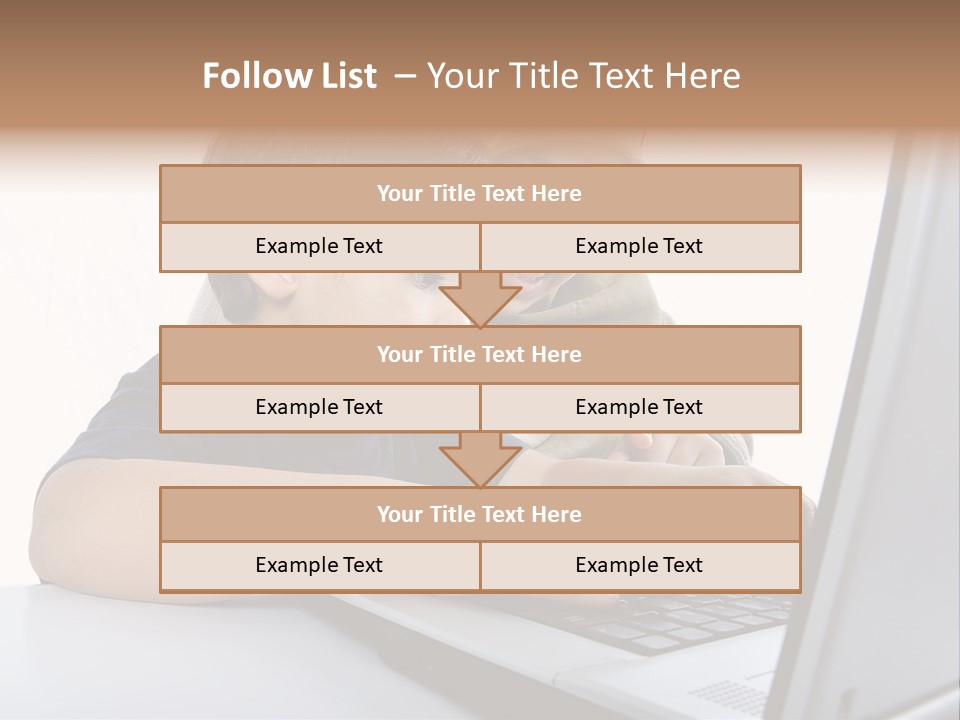 Internet Portrait School PowerPoint Template