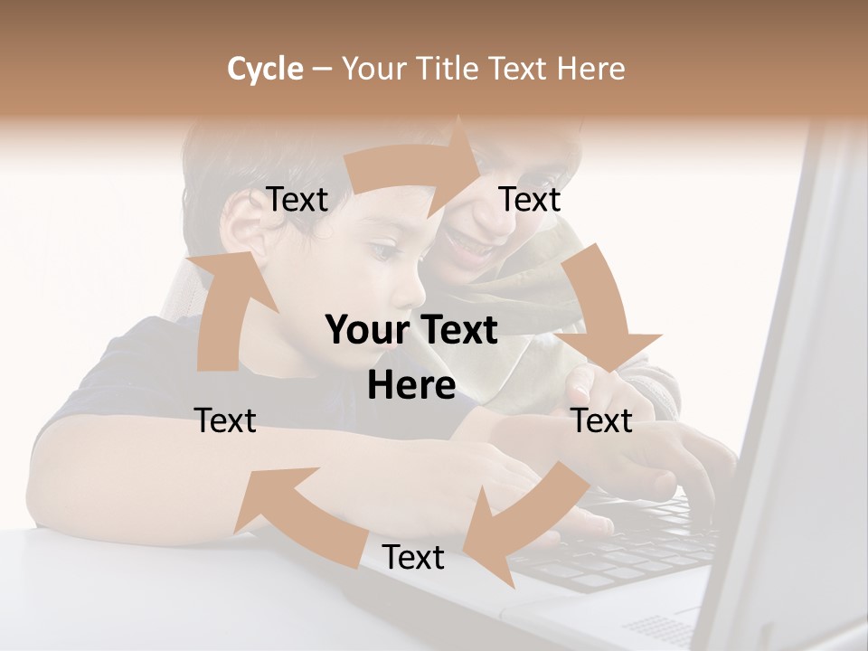 Internet Portrait School PowerPoint Template
