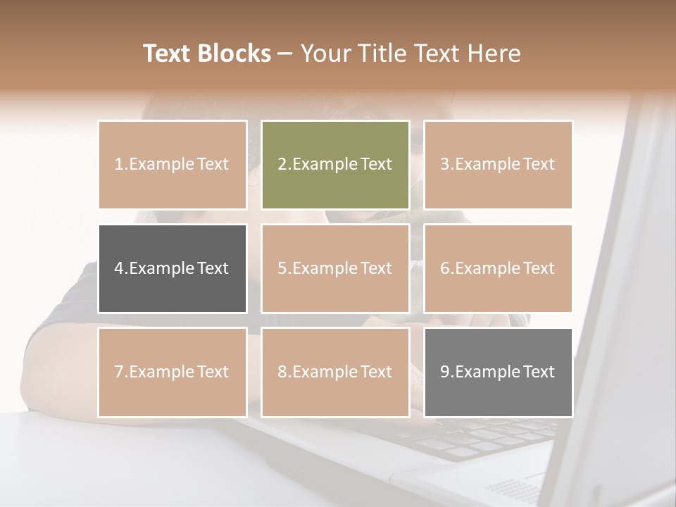 Internet Portrait School PowerPoint Template