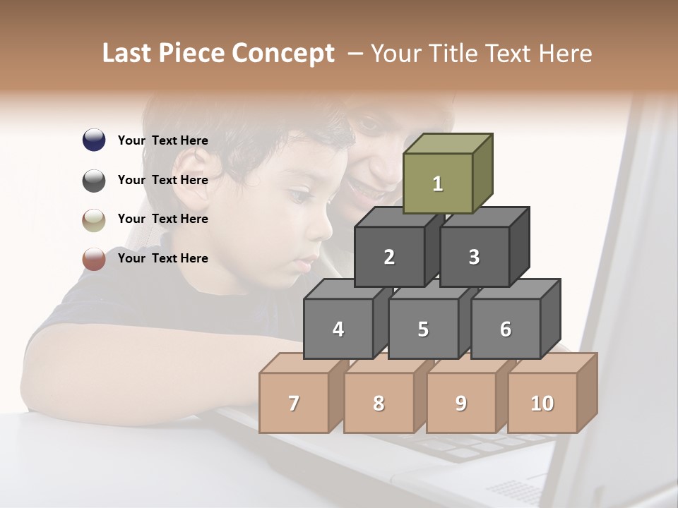 Internet Portrait School PowerPoint Template