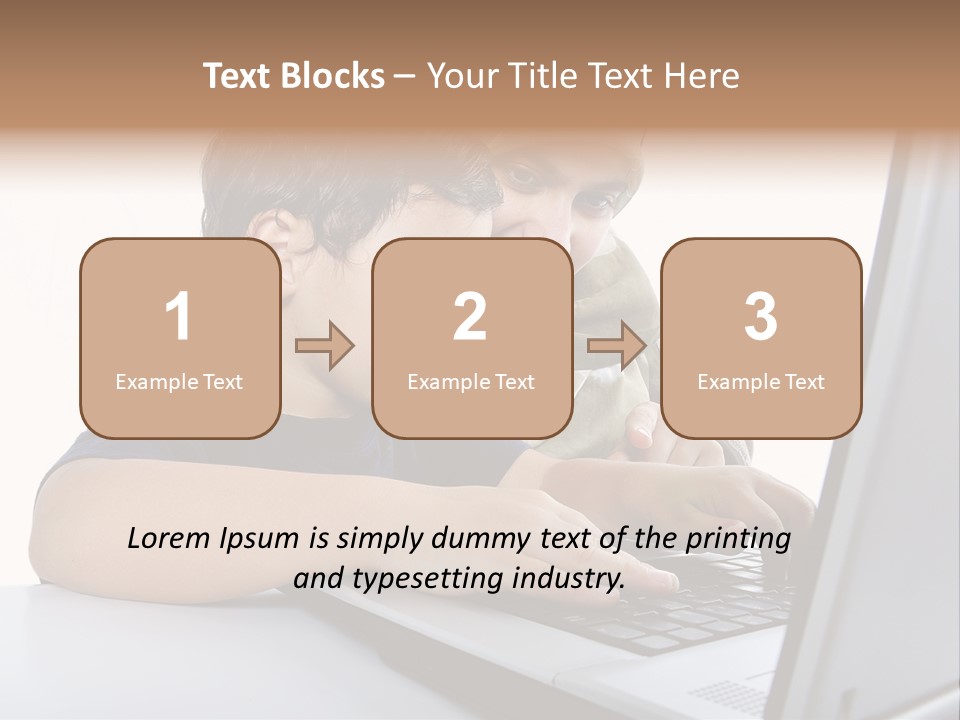 Internet Portrait School PowerPoint Template