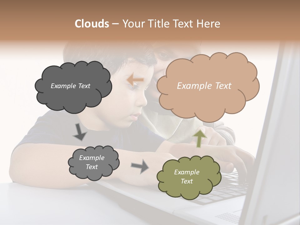 Internet Portrait School PowerPoint Template