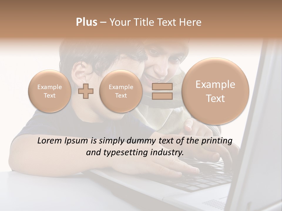 Internet Portrait School PowerPoint Template