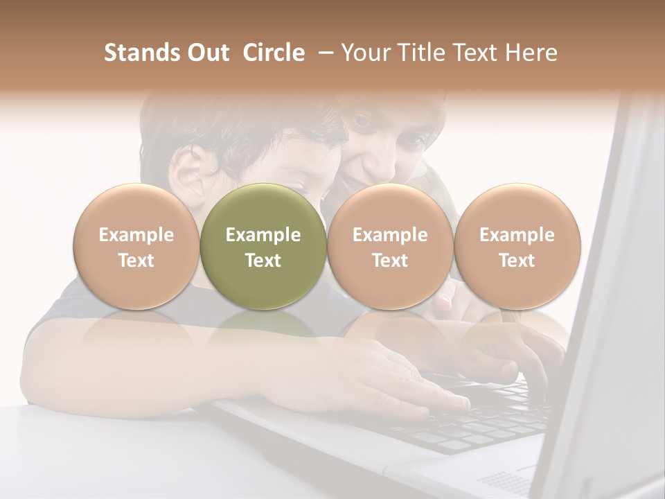 Internet Portrait School PowerPoint Template