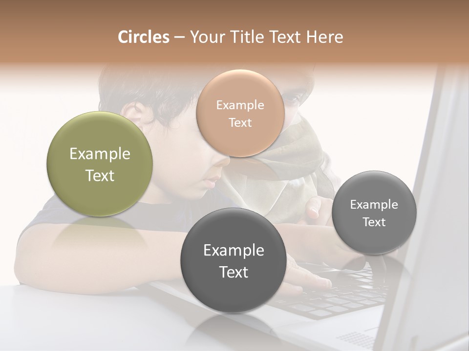 Internet Portrait School PowerPoint Template